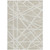 8' X 10' Beige And Ivory Geometric Washable Indoor Outdoor Area Rug