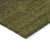 8' Olive Green And Charcoal Round Abstract Washable Indoor Outdoor Area Rug