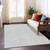 3' X 5' Silver And Gray Medallion Washable Indoor Outdoor Area Rug