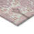 3' X 5' Blush Pink And Ivory Ikat Washable Indoor Outdoor Area Rug