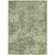 3' X 5' Artichoke Green And Fern Green Floral Washable Indoor Outdoor Area Rug