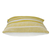 18" Yellow and White Cotton Throw Pillow