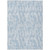 9' X 12' Sky Blue And Ivory Tribal Washable Indoor Outdoor Area Rug