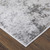 7' X 10' Gray and Silver Abstract Power Loom Worn Faded Area Rug