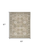 5' X 7' Green and Ivory Medallion Power Loom Distressed Area Rug