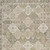 5' X 7' Green and Ivory Medallion Power Loom Distressed Area Rug