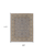 8' X 10' Tan and Gray Wool Oriental Hand Knotted Area Rug With Fringe