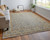 8' X 10' Tan and Gray Wool Oriental Hand Knotted Area Rug With Fringe