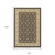8' X 11' Navy Blue And Ivory Oriental Area Rug With Fringe