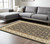 8' X 11' Navy Blue And Ivory Oriental Area Rug With Fringe