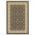 8' X 11' Navy Blue And Ivory Oriental Area Rug With Fringe