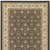 8' X 11' Navy Blue And Ivory Oriental Area Rug With Fringe