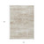 10' X 14' Beige Taupe And Ivory Abstract Washable Indoor Outdoor Area Rug