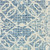 8' Blue And Ivory Wool Geometric Hand Tufted Runner Rug