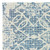 8' Blue And Ivory Wool Geometric Hand Tufted Runner Rug