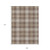 9' X 12' Brown Beige And Gold Plaid Washable Indoor Outdoor Area Rug