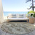 8' Brown Beige And Tan Round Southwestern Washable Indoor Outdoor Area Rug