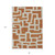 8' X 10' Terra Cotta And Gray Abstract Washable Indoor Outdoor Area Rug