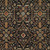 8' X 10' Black Brown And Red Floral Washable Indoor Outdoor Area Rug