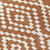 8' Terra Cotta And Ivory Round Geometric Washable Indoor Outdoor Area Rug