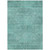 5' X 8' Teal Blue And Aqua Geometric Washable Indoor Outdoor Area Rug