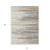 10' X 14' Ivory Brown And Gray Striped Washable Indoor Outdoor Area Rug