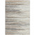 10' X 14' Ivory Brown And Gray Striped Washable Indoor Outdoor Area Rug