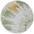 8' Artichoke Green And Olive Green Round Abstract Washable Indoor Outdoor Area Rug