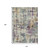 10' X 14' Linen Purple And Gold Abstract Washable Indoor Outdoor Area Rug