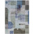 8' X 10' Blue Gray And Charcoal Abstract Washable Indoor Outdoor Area Rug