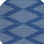 8' Navy Blue And Ivory Round Geometric Washable Indoor Outdoor Area Rug