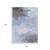9' X 12' Sky Blue Gray And Ivory Abstract Washable Indoor Outdoor Area Rug