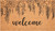 Floral Welcome Outdoor Coir Door Mat
