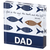 Tabletop Glass Plaque Dad God Is The Way