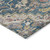 3' X 5' Blue Beige And Gold Oriental Washable Indoor Outdoor Area Rug