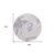 8' Lavender Lilac And Ivory Round Floral Washable Indoor Outdoor Area Rug