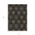 10' X 14' Black Gray And Brown Medallion Washable Indoor Outdoor Area Rug