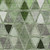 9' X 12' Green And Fern Green Geometric Washable Indoor Outdoor Area Rug