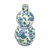 Chinoiserie Porcelain Wavy Gourd Table Vase
