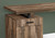 47" Brown and Black Wood and Metal Sled Computer Desk