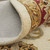 8' X 10' Tan Gold And Red Oriental Hand Tufted Area Rug