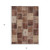 5' X 8' Orange Copper And Beige Patchwork Washable Indoor Outdoor Area Rug