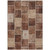 5' X 8' Orange Copper And Beige Patchwork Washable Indoor Outdoor Area Rug