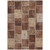 5' X 8' Orange Copper And Beige Patchwork Washable Indoor Outdoor Area Rug