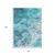 8' X 10' Teal Blue And Ivory Abstract Washable Indoor Outdoor Area Rug
