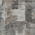 9' X 12' Pewter Khaki And Charcoal Abstract Washable Indoor Outdoor Area Rug