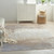 5' X 7' Gray and Ivory Abstract Non Skid Area Rug