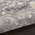 6' X 9' Black and Gray Floral Medallion Non Skid Area Rug