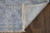 4' X 6' Blue and Ivory Abstract Hand Woven Distressed Area Rug With Fringe