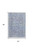 4' X 6' Blue and Ivory Abstract Hand Woven Distressed Area Rug With Fringe